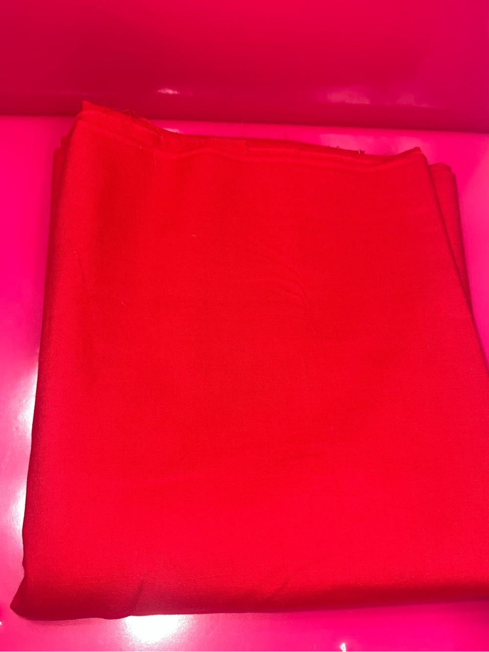 Red Cotton Fabric - 1 yd - 44” wide